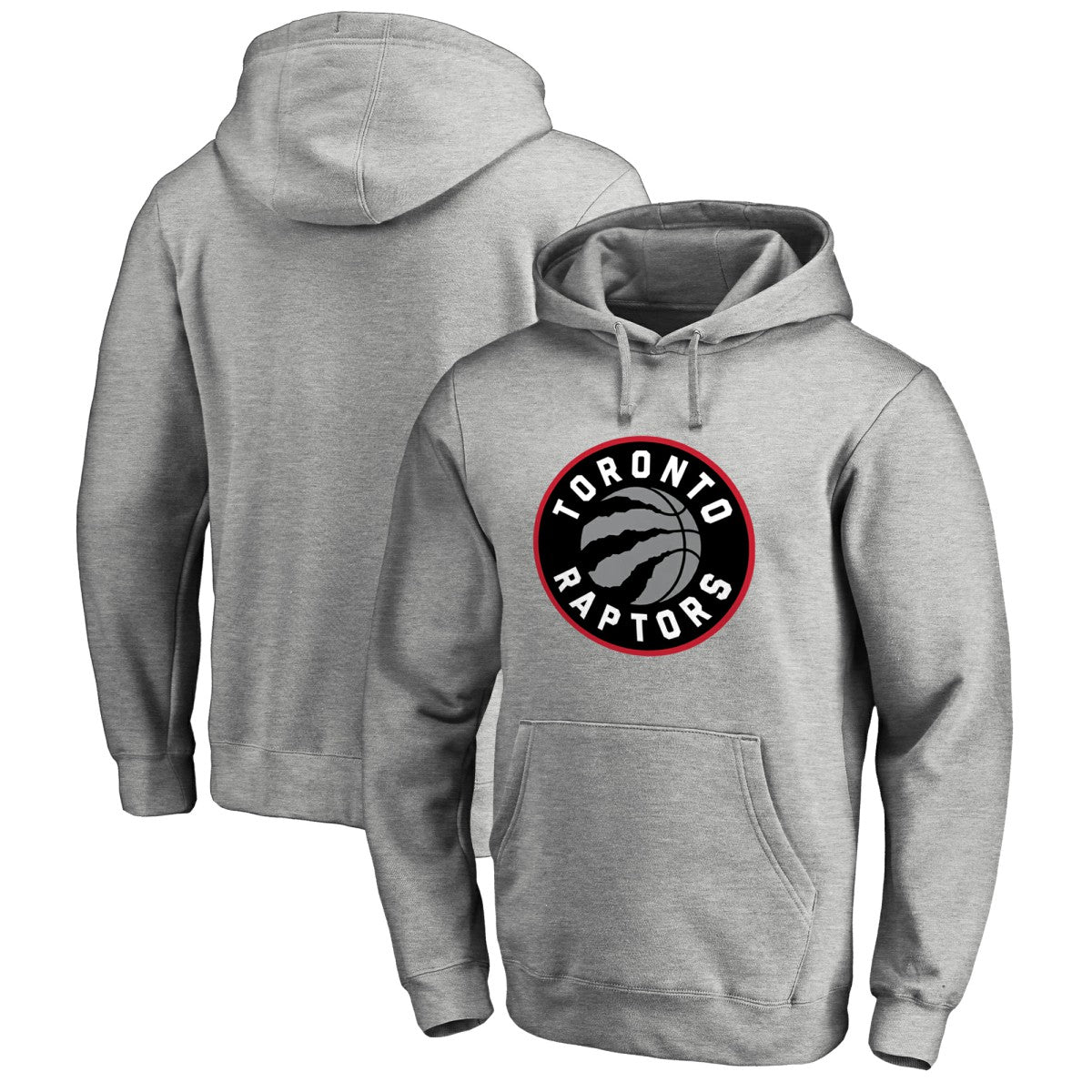 Toronto Raptors Primary Logo Pullover Hoodie Heather Gray - NBA