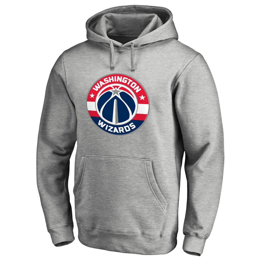 Washington Wizards Primary Logo Pullover Hoodie Heather Gray - NBA