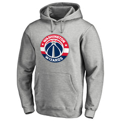 Washington Wizards Primary Logo Pullover Hoodie Heather Gray - NBA