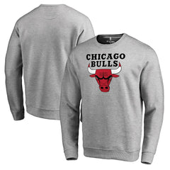Chicago Bulls Primary Logo Sweatshirt Heathered Gray - NBA