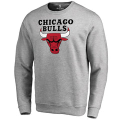 Chicago Bulls Primary Logo Sweatshirt Heathered Gray - NBA