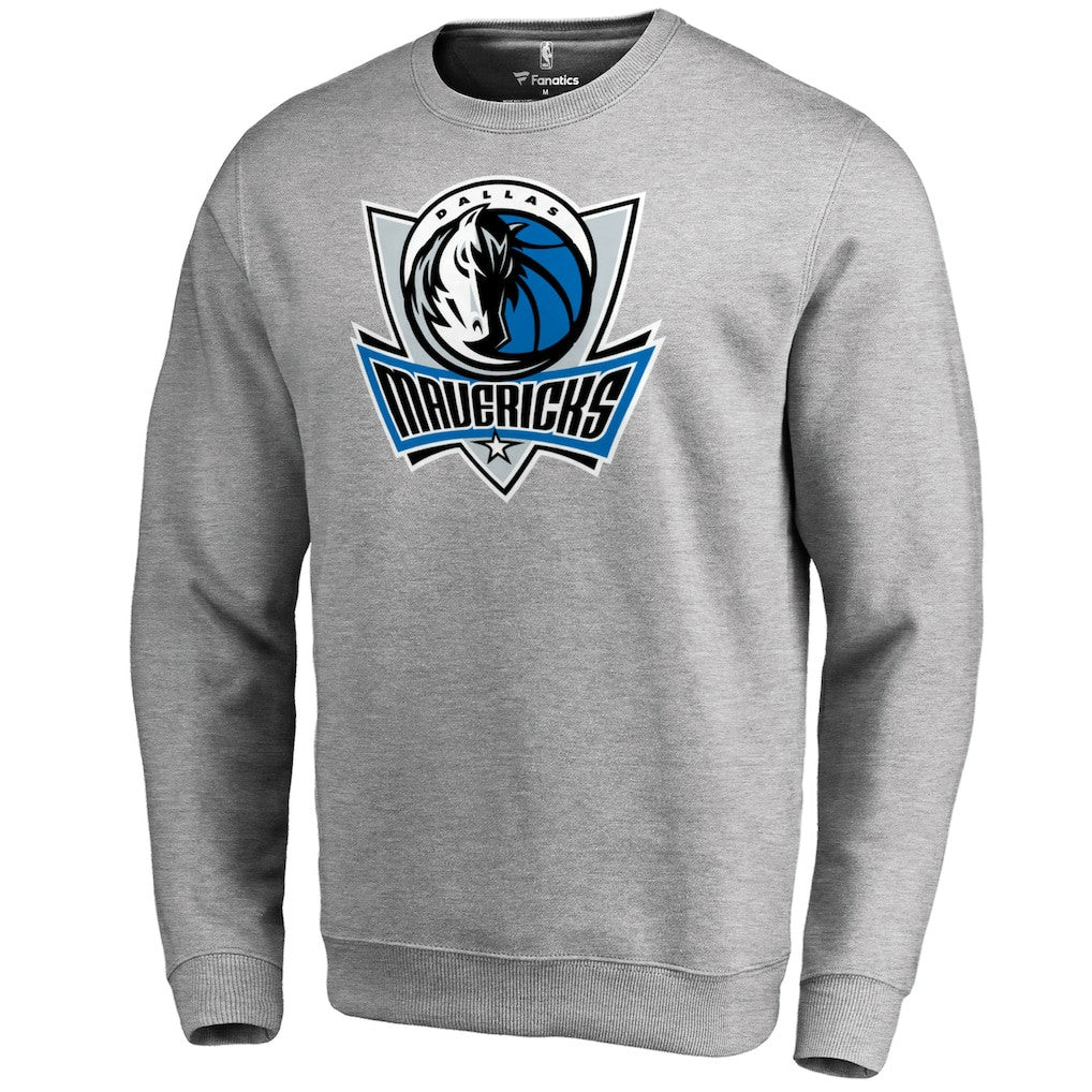 Dallas Mavericks Primary Logo Sweatshirt Heathered Gray - NBA