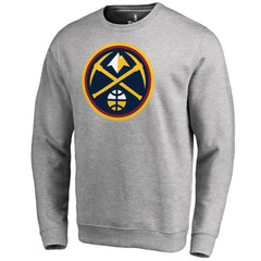Denver Nuggets Primary Logo Sweatshirt Heathered Gray - NBA