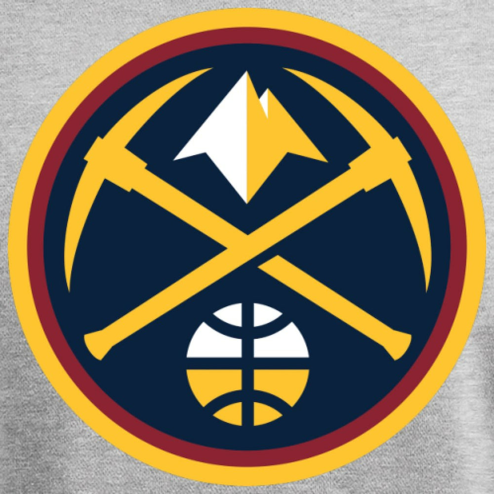 Denver Nuggets Primary Logo Sweatshirt Heathered Gray - NBA