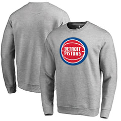 Detroit Pistons Primary Logo Sweatshirt Heathered Gray - NBA