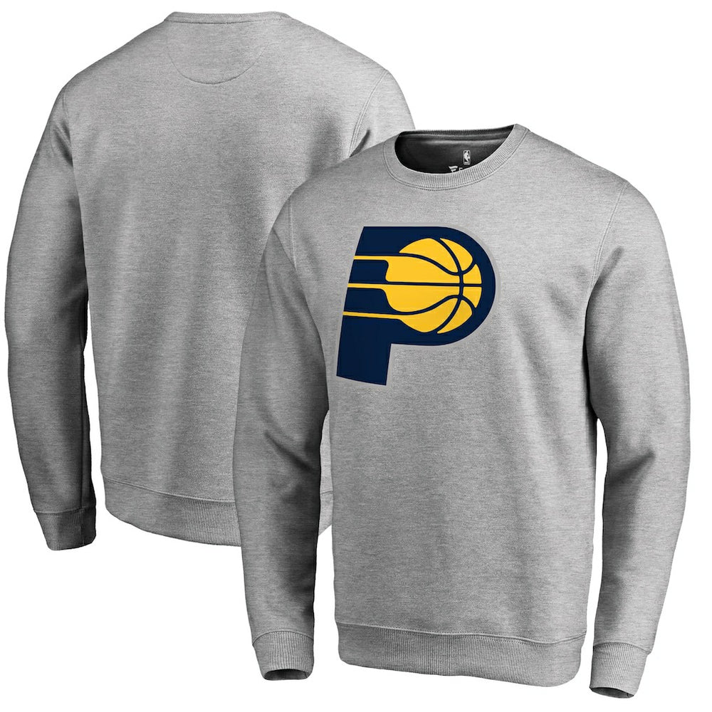 Indiana Pacers Primary Logo Sweatshirt Heathered Gray - NBA