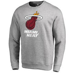 Miami Heat Primary Logo Sweatshirt Heathered Gray - NBA