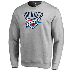 Oklahoma City Thunder Primary Logo Sweatshirt Heathered Gray - NBA