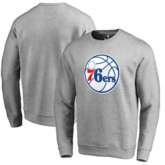 Philadelphia 76ers Primary Logo Sweatshirt Heathered Gray - NBA