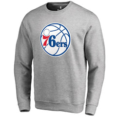 Philadelphia 76ers Primary Logo Sweatshirt Heathered Gray - NBA