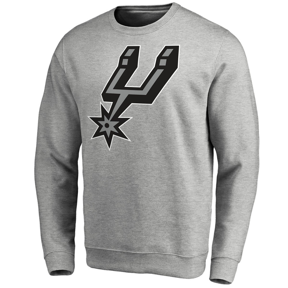 San Antonio Spurs Primary Logo Sweatshirt Heathered Gray - NBA