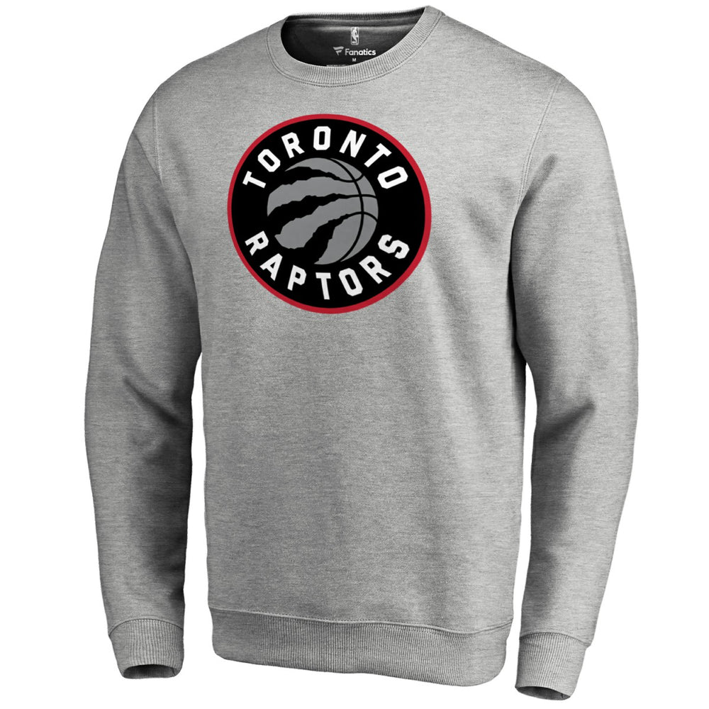 Toronto Raptors Primary Logo Sweatshirt Heathered Gray - NBA