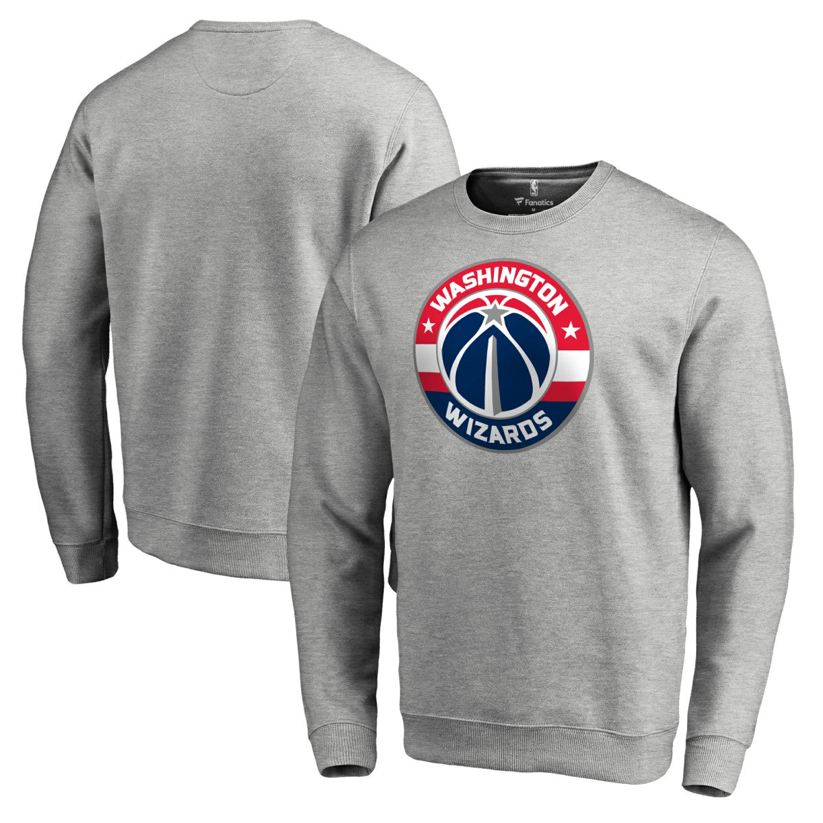 Washington Wizards Primary Logo Sweatshirt Heathered Gray - NBA