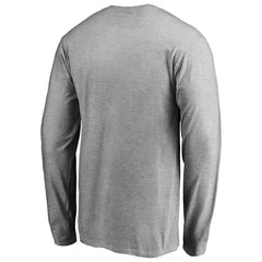 Detroit Pistons Primary Logo Long Sleeve T-Shirt Heather Gray - NBA