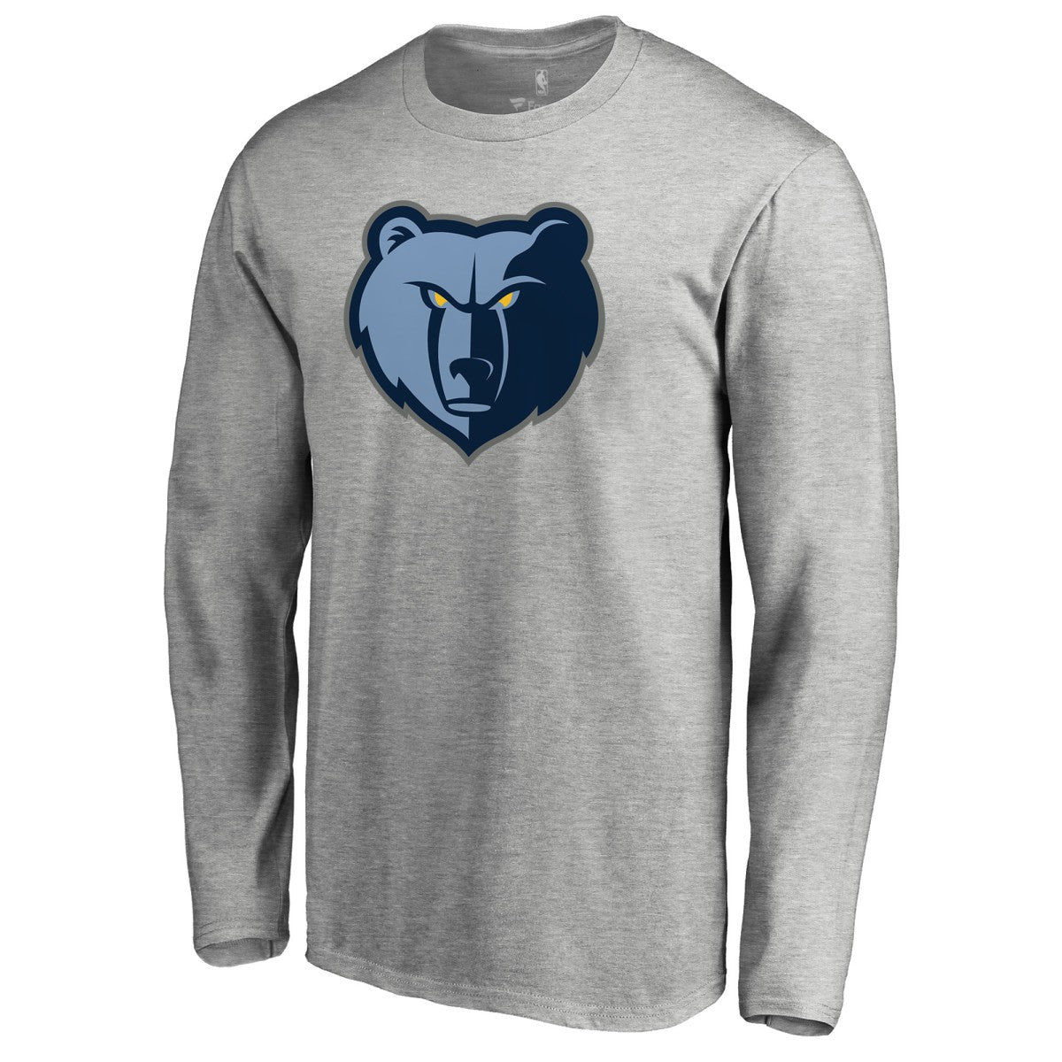 Memphis Grizzlies Primary Logo Long Sleeve T-Shirt Heather Gray - NBA