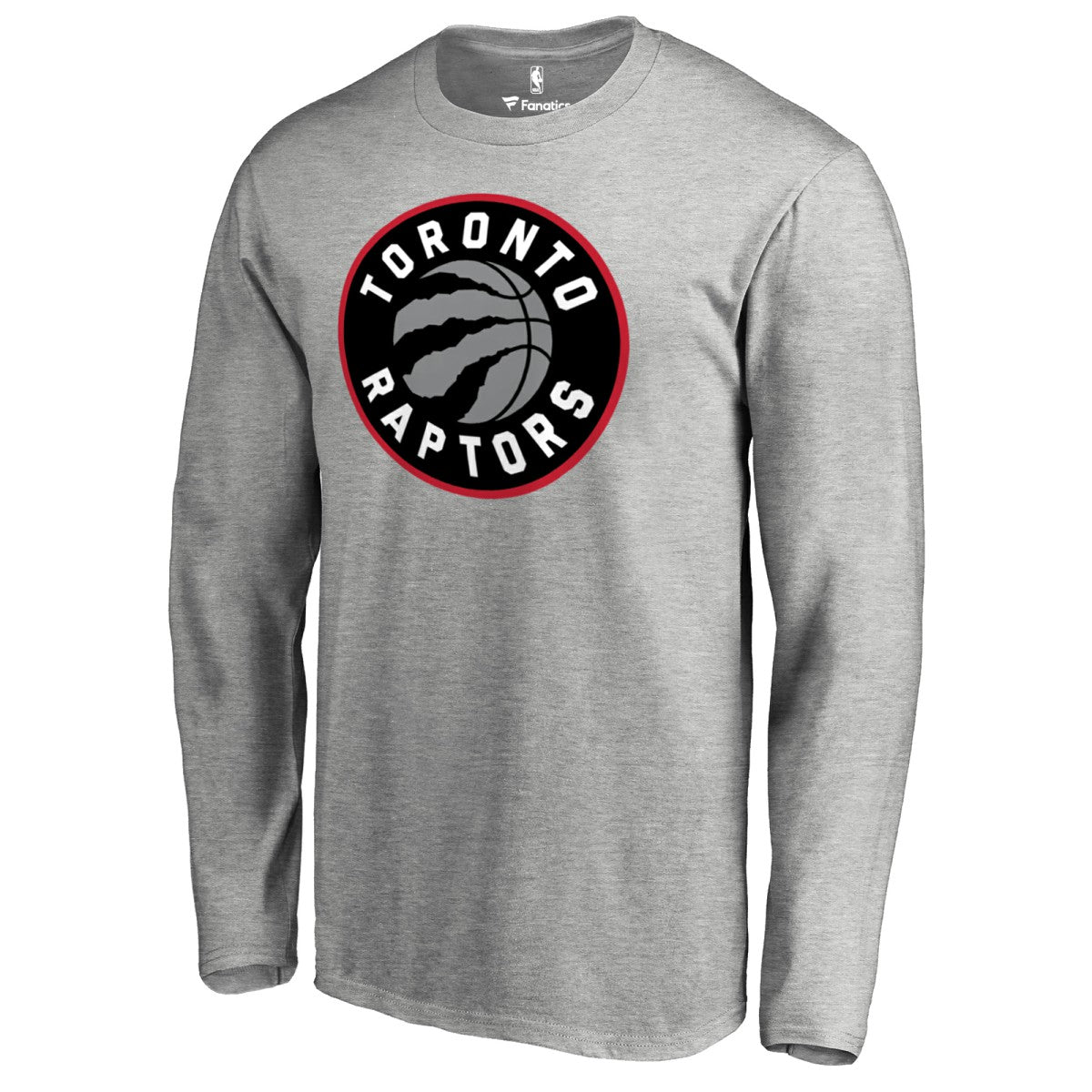 Toronto Raptors Primary Logo Long Sleeve T-Shirt Heather Gray - NBA