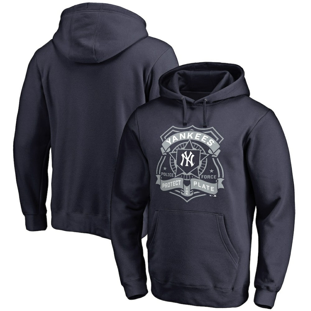 New York Yankees Police Badge Pullover Hoodie - MLB