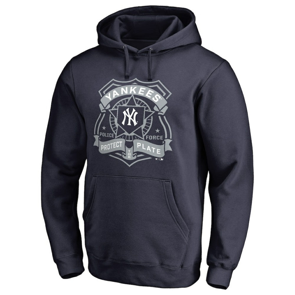 New York Yankees Police Badge Pullover Hoodie - MLB