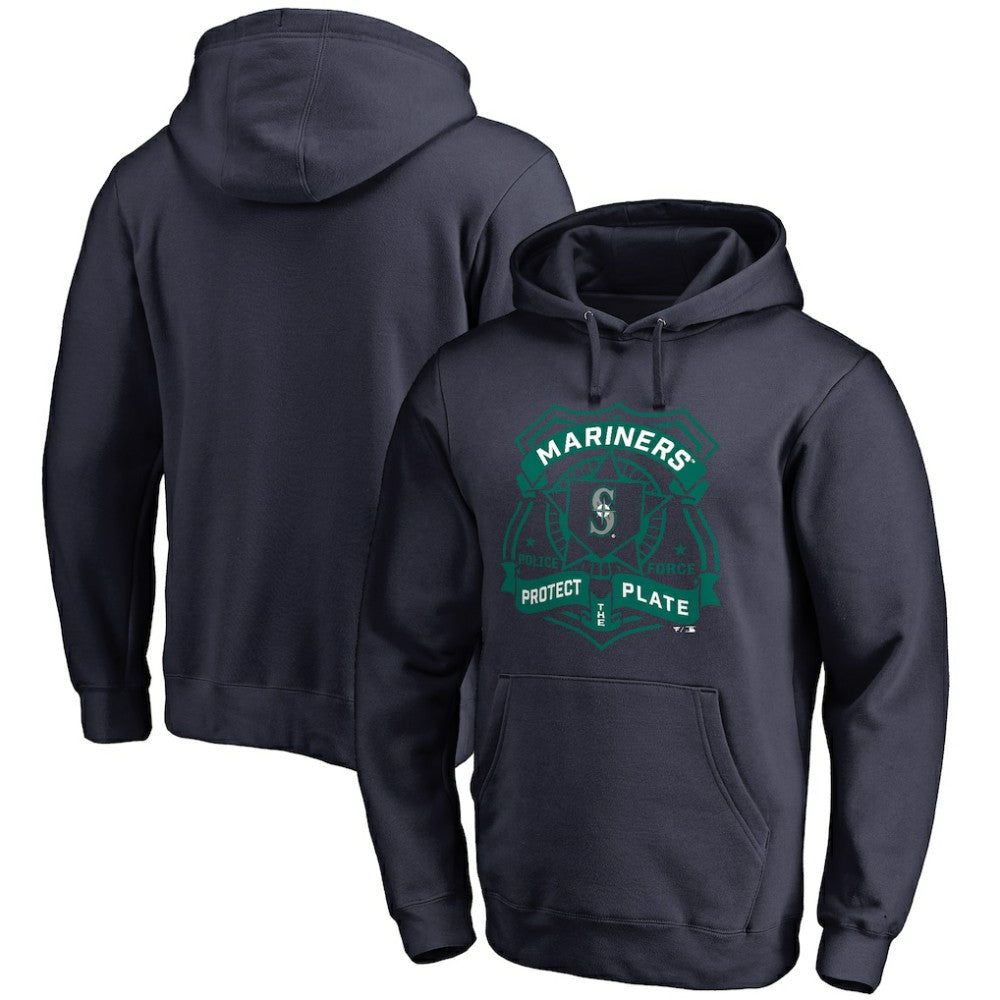 Seattle Mariners Police Badge Pullover Hoodie - MLB