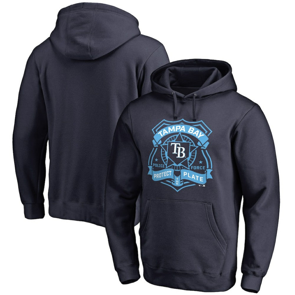 Tampa Bay Rays Police Badge Pullover Hoodie - MLB