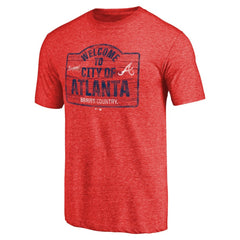 Atlanta Braves Welcome to Atlanta Hometown Tri-Blend T-Shirt - MLB