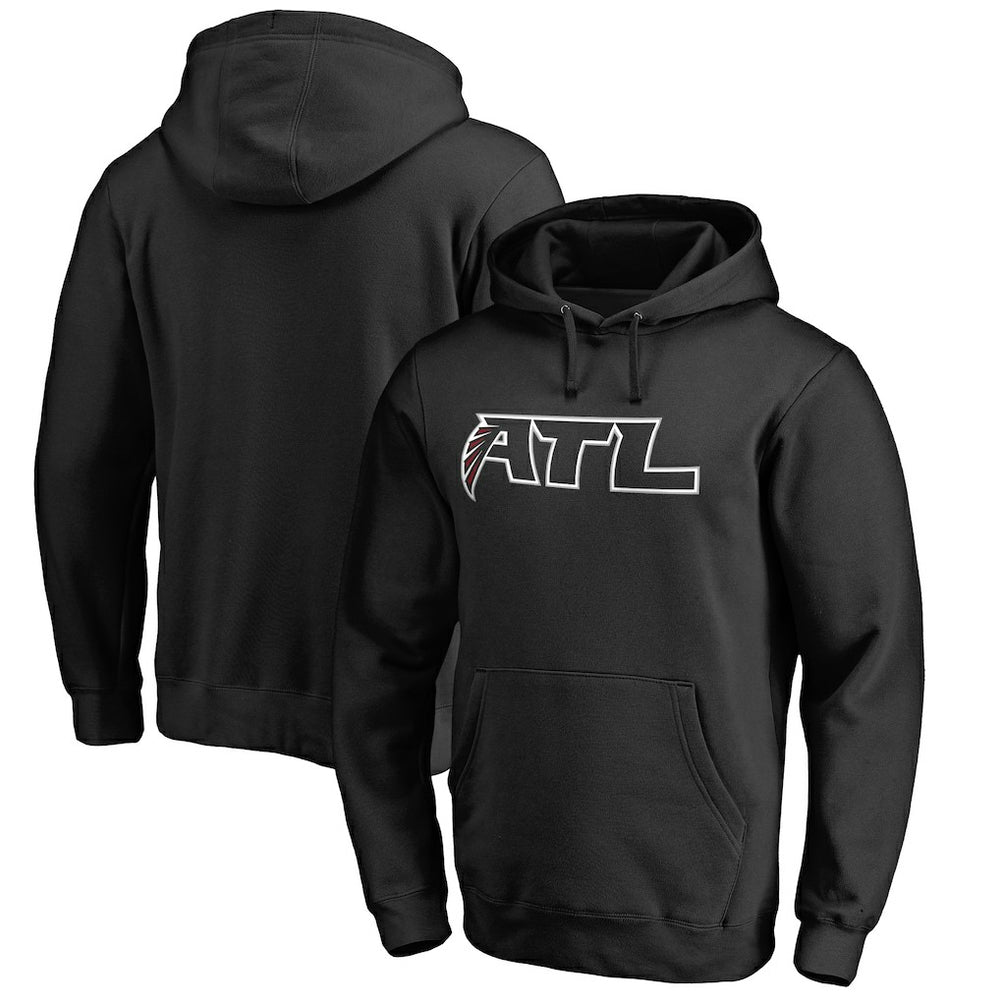 Atlanta Falcons Alternate Logo Pullover Hoodie Black | NFL