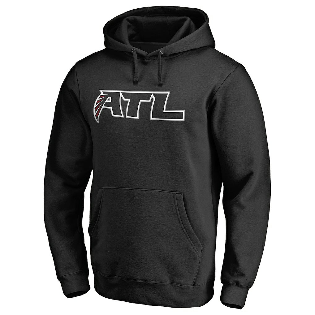 Atlanta Falcons Alternate Logo Pullover Hoodie Black | NFL