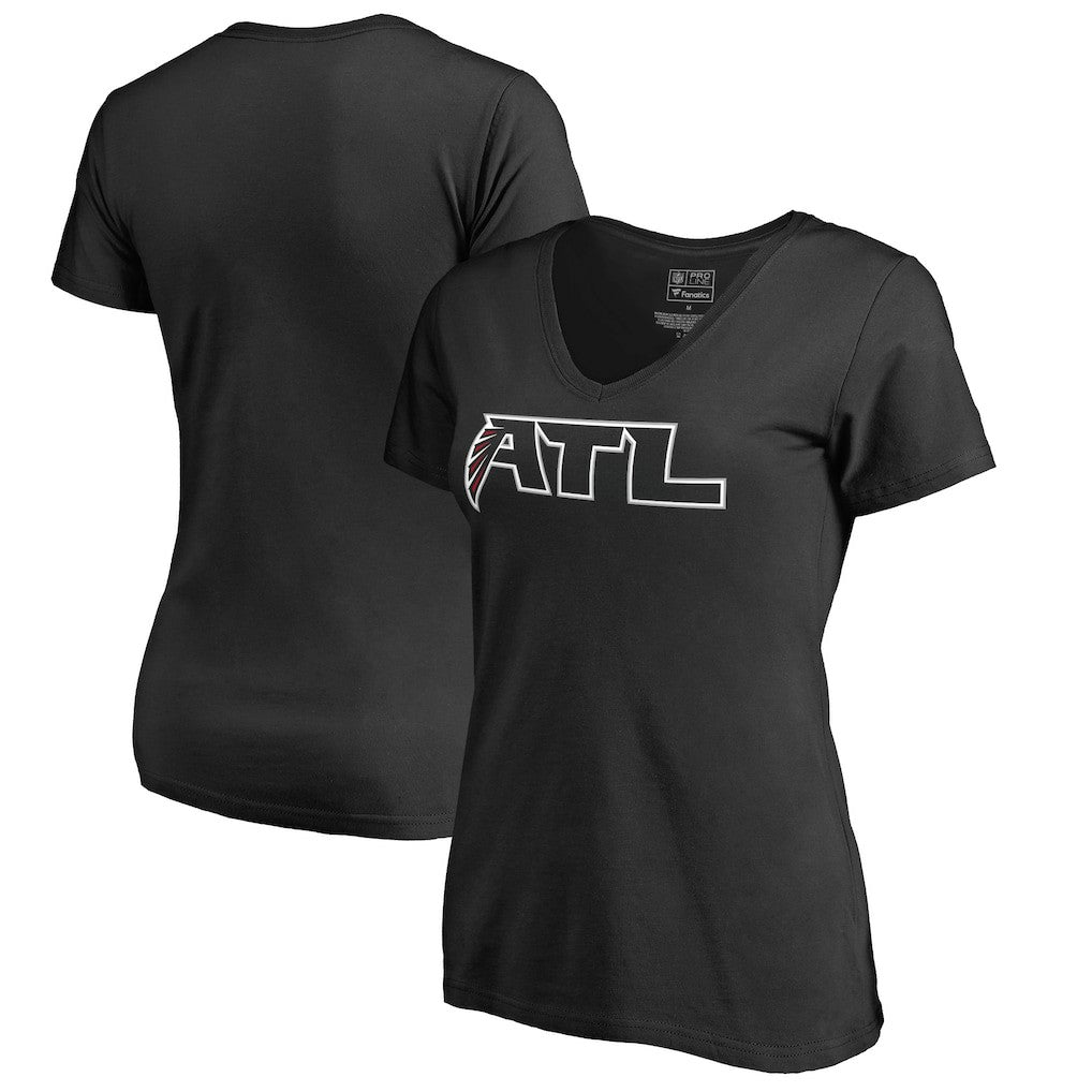 Atlanta Falcons Women's Alternate Logo T-Shirt Black | NFL
