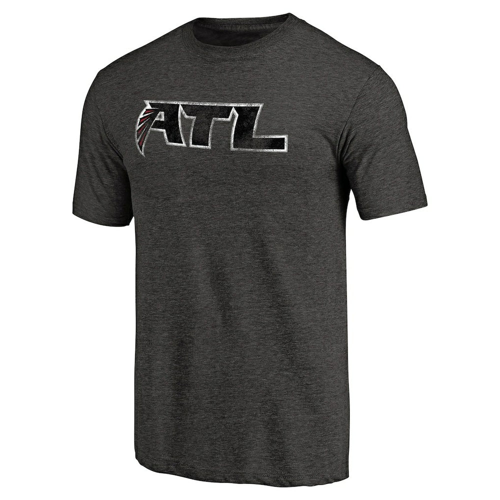 Atlanta Falcons Alternate Logo Tri-Blend T-Shirt Black | NFL