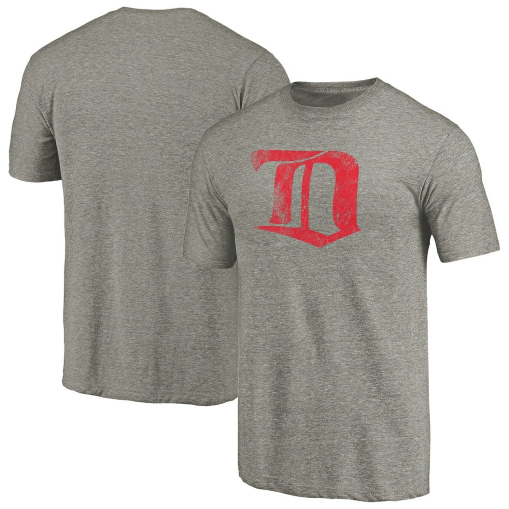Detroit Red Wings Throwback Logo 1926-1927 Tri-Blend T-Shirt - Ash - NHL