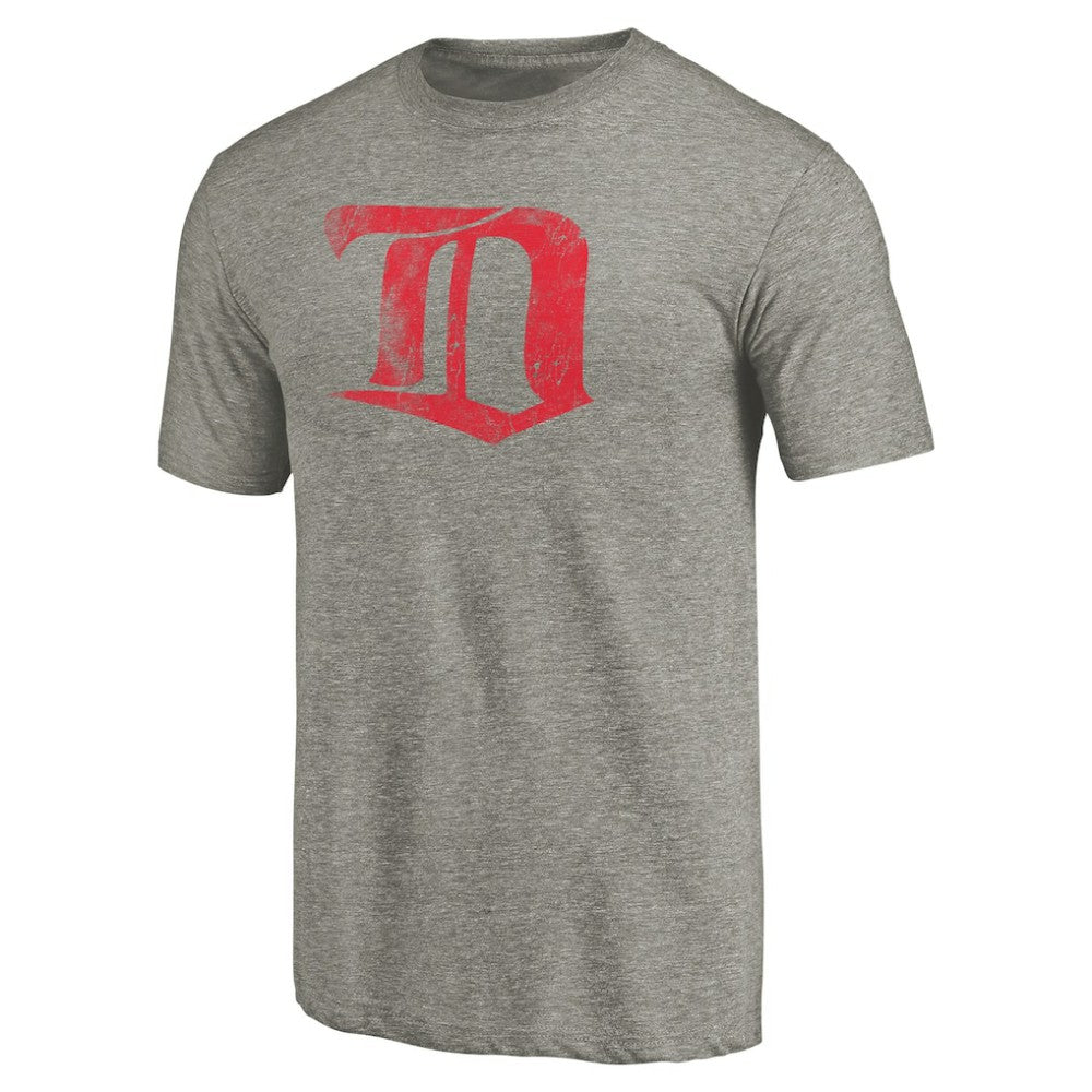 Detroit Red Wings Throwback Logo 1926-1927 Tri-Blend T-Shirt - Ash - NHL
