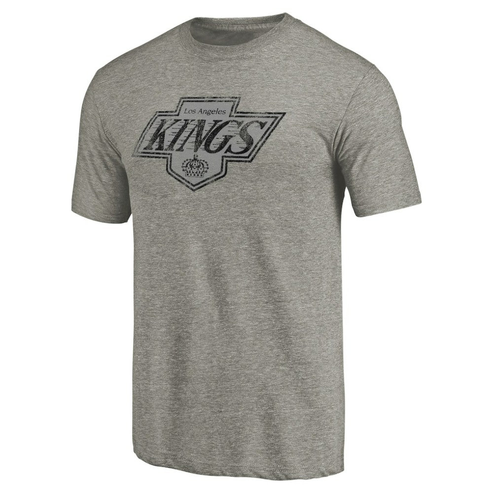Los Angeles Kings Throwback Logo 1988-1989 Tri-Blend T-Shirt - Ash - NHL