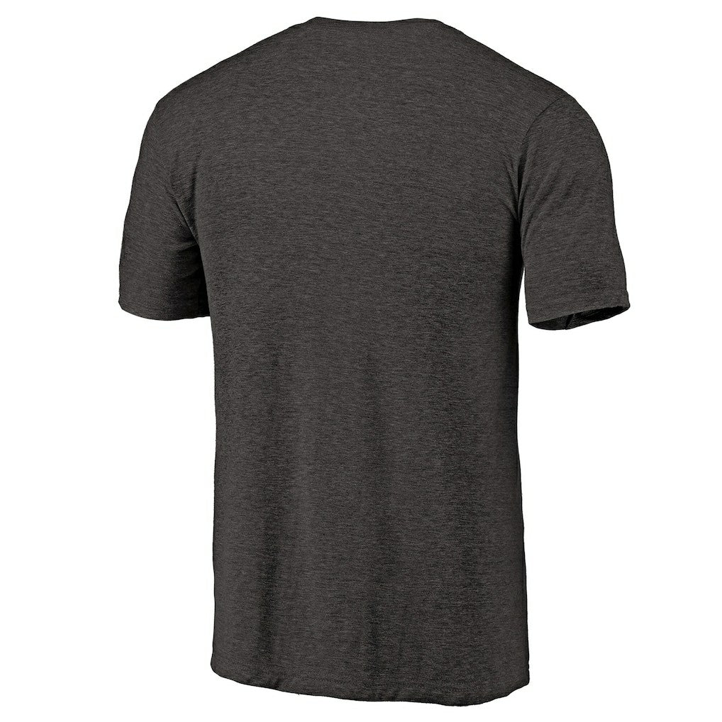 Brooklyn Nets Distressed Team Logo Tri-Blend T-Shirt Heather Black - NBA