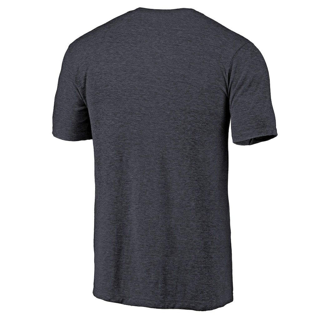 Oklahoma City Thunder Distressed Team Logo Tri-Blend T-Shirt Heather Navy - NBA