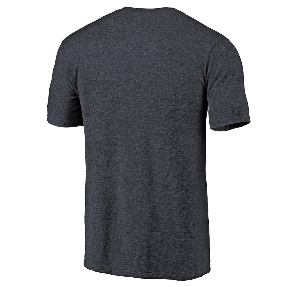 Oklahoma City Thunder Distressed Team Logo Tri-Blend T-Shirt Heather Navy - NBA