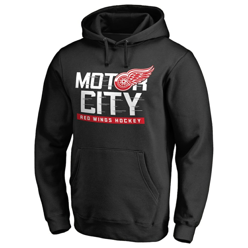 Detroit Red Wings Hometown Collection Motor City Pullover Hoodie - Black - NHL
