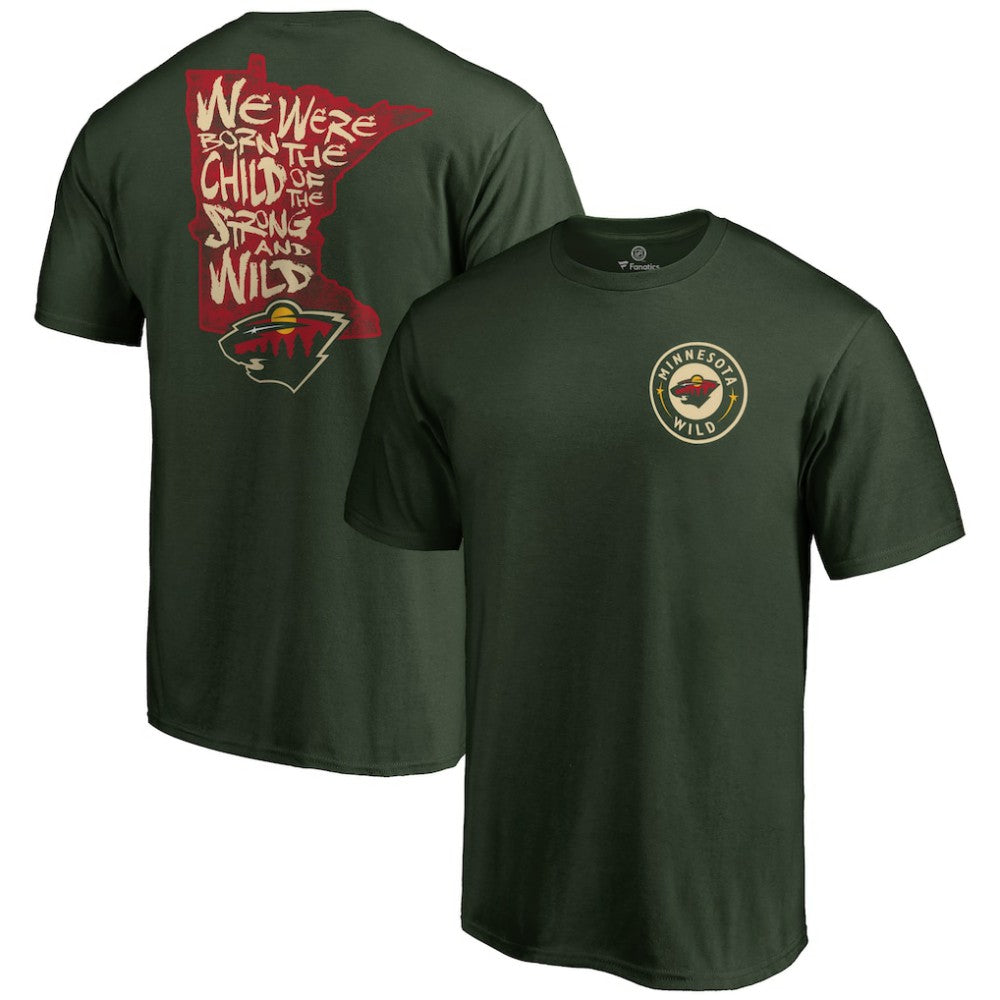 Minnesota Wild Hometown Collection State Chant T-Shirt - Green - NHL