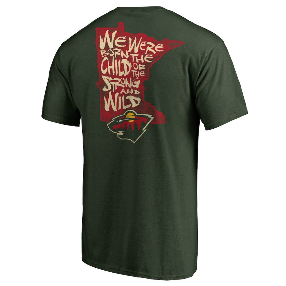 Minnesota Wild Hometown Collection State Chant T-Shirt - Green - NHL