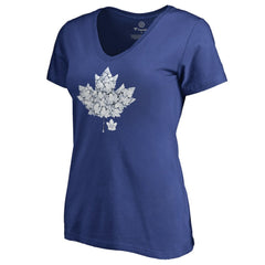 Toronto Maple Leafs Women's Hometown Collection Leafs V-Neck T-Shirt - Blue - NHL