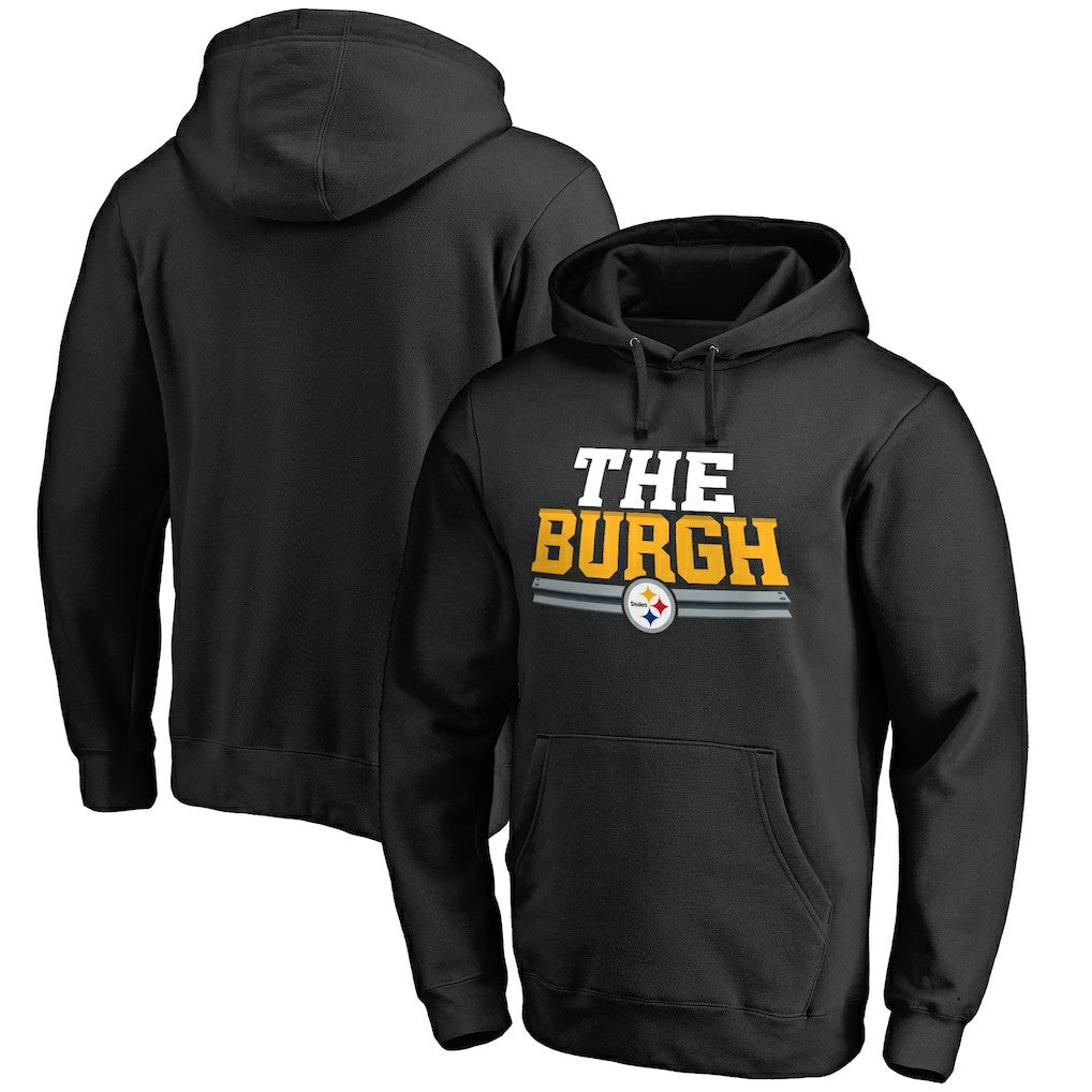 Pittsburgh Steelers Hometown Collection The Burgh Pullover Hoodie Black | NFL