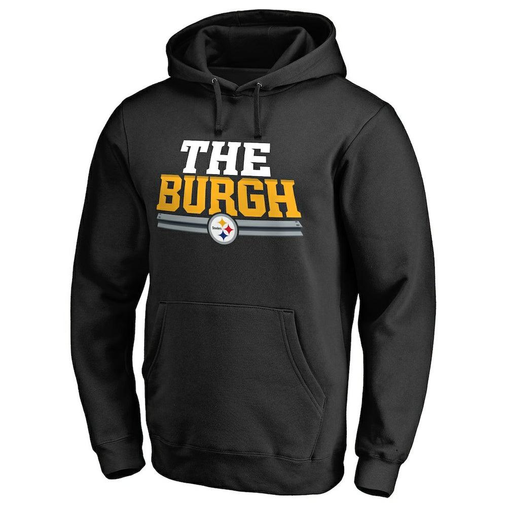 Pittsburgh Steelers Hometown Collection The Burgh Pullover Hoodie Black | NFL