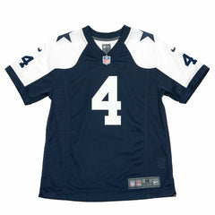 Dak Prescott Dallas Cowboys Youth Throwback Game Jersey Navy | Nike for Sale
