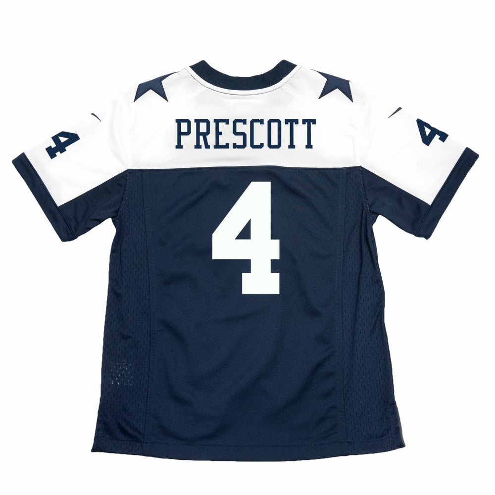 Dak Prescott Dallas Cowboys Youth Throwback Game Jersey Navy | Nike for Sale