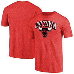 Chicago Bulls Hometown Collection Chi Town Tri-Blend T-Shirt Red - NBA