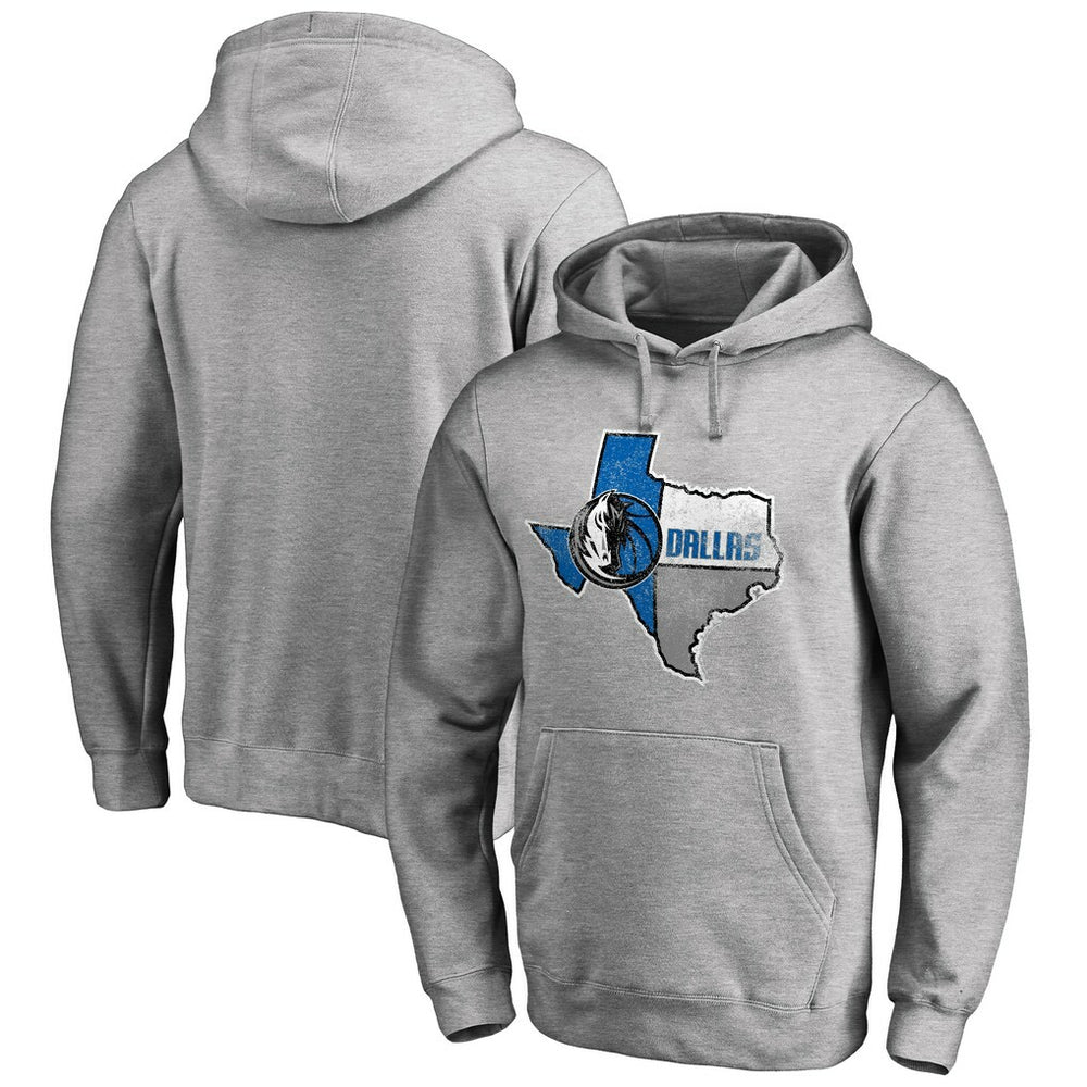 Dallas Mavericks Hometown Collection Lonestar Pullover Hoodie Ash - NBA