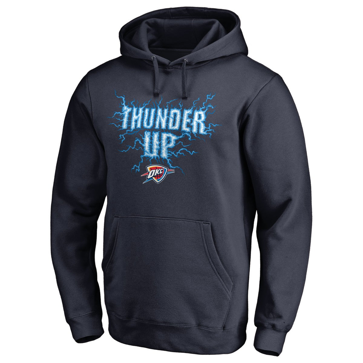 Oklahoma City Thunder Hometown Collection Thunder Up Pullover Hoodie Navy - NBA