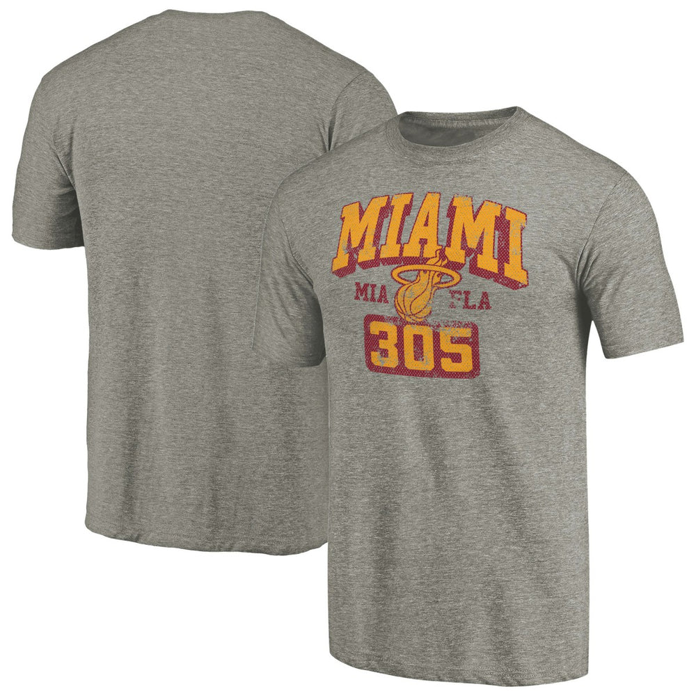 Miami Heat Hometown Collection 305 Tri-Blend T-Shirt Gray - NBA