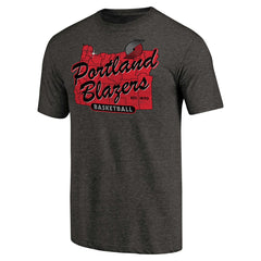 Portland Trail Blazers Hometown Collection Old Town 2 Tri-Blend T-Shirt Black - NBA