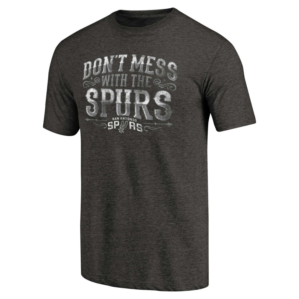 San Antonio Spurs Hometown Collection Step Back Tri-Blend T-Shirt Black - NBA