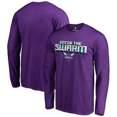 Charlotte Hornets Hometown Collection The Swarm Long Sleeve T-Shirt Purple - NBA